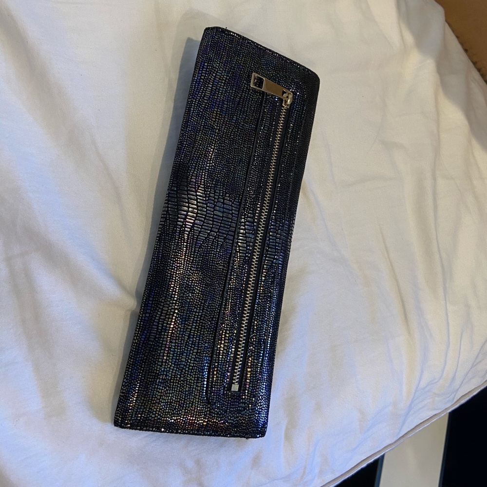 Black shiny clutch